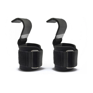 High Quality Design 2024 Bodybuilding Wrist Support Training Gym Metal <b>Hook</b> Power Lifting Grips Straps Wrist Support - Product Image 1