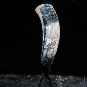 Vente chaude Personnalisé Style Animal Fabriqué À La Main Vintage Viking Corne À Boire Tasse Artisanat Naturel avec Technique Polie - Product Image 3