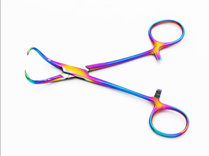 Pinces à serviettes Backhaus en acier inoxydable fabriquées en usine, pinces chirurgicales courbes, ensemble d'instruments chirurgicaux, manuel - Product Image 4