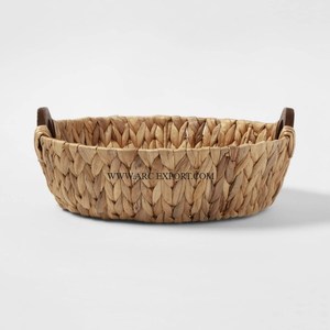 High Quality <b>Large</b> Eco-Friendly Vegetable Basket Christmas Empty Brown Color Rattan Decorative Flower Basket For Best Selling - Product Image 1