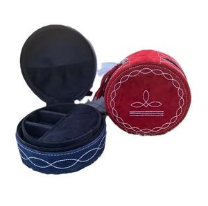 Bolsa de Maquillaje y Joyería Compacta de Cuero con Estampado Animal, Estilo Boho, con Cierre, Asa Suave, Multifuncional, de Capacidad Media - Product Image 3