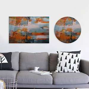 Toile imprimée Paysage d'automne : Art mural abstrait moderne, ART SUR VERRE TÉRMÉRÉ - Product Image 1