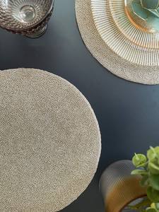 <b>Beaded</b> <b>Placemat</b> Handmade Round Charger for Luxury Dining & Holiday Decor Unique Piece Handmade <b>Beaded</b>, <b>Placemat</b>, Housewarming - Product Image 4