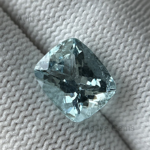 Aguamarina Natural, Forma de Cojín, Gema Suelta, Color Azul, Certificada, 4x6 5x7 6x8 7x9 8x10 10x14mm - Product Image 4