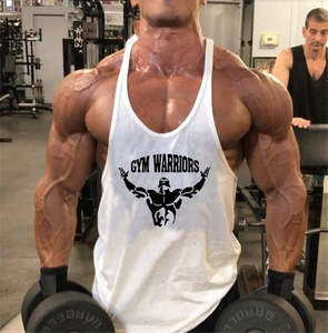 เสื้อกล้ามผู้ชายผ้าฝ้ายถัก 100% สไตล์ลำลองสำหรับฤดูร้อน เป็นมิตรกับสิ่งแวดล้อม เหมาะสำหรับการเล่นกล้าม ฟิตเนส และออกกำลังกาย โชว์กล้ามเนื้อหลัง - Product Image 1