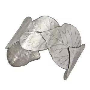 Anneaux de serviette en argent poli de forme cœur pour mariage, Noël, vaisselle - Product Image 4