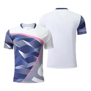 Usine En Gros Personnalisé À Séchage Rapide Blanc Unisexe Rouge Badminton Chemises Et Bas Respirant Premium Qualité Sublimation Tissu - Product Image 1