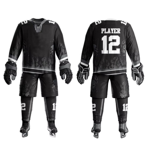 Precio ajustable, uniforme de Hockey sobre hielo Unisex, antiarrugas, transpirable, impermeable, de secado rápido, ropa de práctica deportiva al aire libre, bordado - Product Image 3