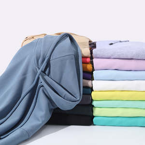 Sudadera con capucha y hombros caídos de gran tamaño con logotipo personalizado para hombre, sudadera básica en blanco hecha de algodón 100% para invierno - Product Image 4