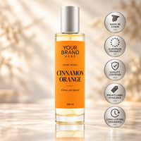 Désodorisant en spray à la cannelle et à l'orange, marque privée, 100 ml |   Parfum d'agrumes et d'épices longue durée |   Fabricant OEM Espagne
