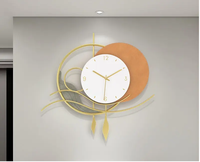 Horloge murale classique avec pendule oscillant Designer Art métal gracieux Style Vintage décor à la maison produits de livraison directe