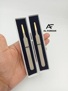 แหนบขนตาปลอมสีนู้ดพร้อมจุดทองทำจากสเตนเลสสตีลสไตล์ญี่ปุ่นออกแบบโลโก้ได้ตามต้องการ - Product Image 6