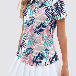 Camiseta Polo de Sublimación de Alta Visibilidad para Mujer, Material de Poliéster, el Mejor Impresión, Talla Grande, Camiseta Polo Básica de Sublimación para Mujer - Product Image 5