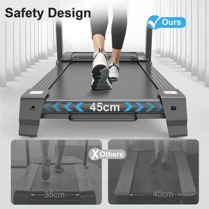Tapis de course électrique pliable 3.0HP à absorption des chocs, avec application <span class=keywords><strong>Bluetooth</strong></span> et écran LED, pour entraînement <span class=keywords><strong>cardio</strong></span> à domicile – Vente directe usine - Product Image 3