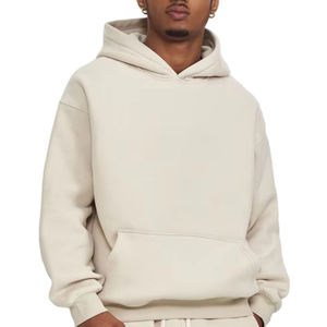 Hombres de alta calidad 100% algodón grueso pesado francés Terry pulóver con capucha logotipo personalizado ropa de calle de gran tamaño bordado ODM - Product Image 2