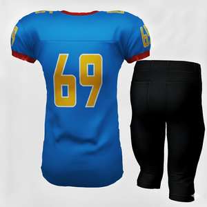 Uniformes de Fútbol Americano Sublimados al por Mayor, Camiseta y Pantalones de Práctica de Poliéster para Equipos Deportivos de Adultos y Jóvenes - Product Image 2