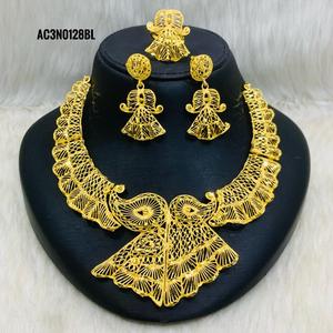 Collar chapado en oro conjunto joyería de moda de un gramo todos los diseños todo tyoe solamente - Product Image 1