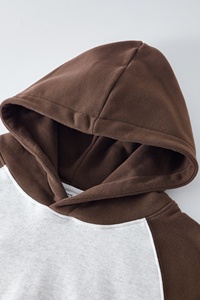 Sweats à capuche streetwear surdimensionnés avec impression bouffante noire personnalisée Sweat à capuche 100% coton pour hommes - Product Image 3