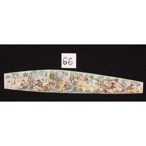 Miniature d'art mural persan sur os, peinture d'art fine faite à la main, prête pour la décoration de la maison, 9 X 2 Abcpm0219 - Product Image 1