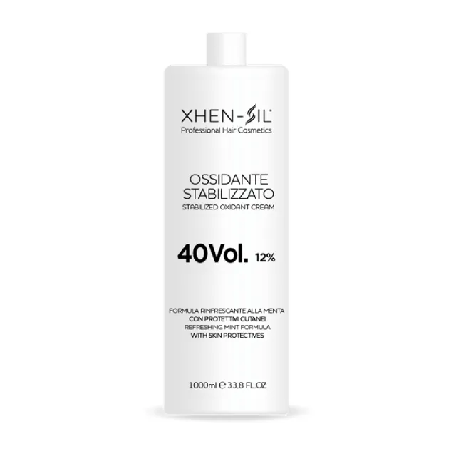 Crema oxidante estabilizada profesional, 40 volumen, especial para xhen-sil, coloración permanente, 10 minutos de colores para el cabello, hecha en Italia