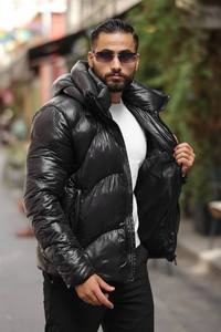 Manteau d'hiver épais pour homme OEM, à capuche avec poches zippées, imperméable, respirant, rembourré, à manches longues, pour la ville et le quotidien - Product Image 2