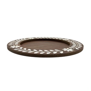 Bandeja para servir con incrustaciones de madreperla de madera de estilo árabe de lujo, utensilios de cocina hechos a mano para Ramadán Eid y bandeja de regalo para servir Chocolate - Product Image 3