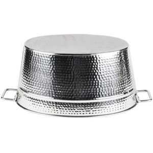Vente en gros Seau de fête en étain martelé Seau à glace galvanisé SS Bac à boissons pour événements Accessoires pour boissons - Product Image 2