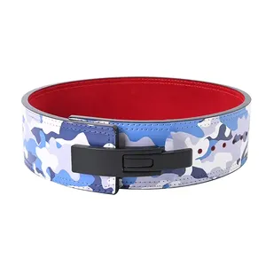 Cinturón de Fitness de cuero de vaca profesional de 13mm, cinturones de palanca de entrenamiento deportivo antideslizante, logotipo de levantamiento de pesas personalizable - Product Image 6