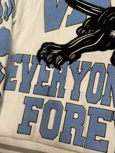 Chaqueta Bomber Universitaria de Cuero Genuino de Invierno Personalizada con MOQ Bajo para Hombre, Estilo Universitario, Vintage, Bordada, Abrigo de Lana Sólido - Product Image 3