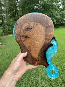 Planche à fromage en résine Planches à découper en résine en bois Forme personnalisée avec décor de cuisine multicolore restaurant - Product Image 4