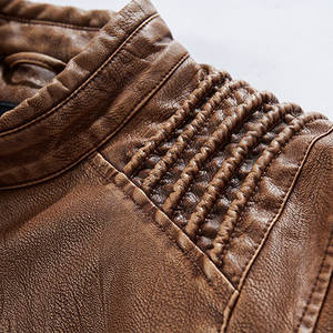 Chaqueta de calle de piel de vaca de invierno para hombre de diseño personalizado en colores personalizados - Product Image 5