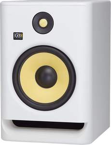 Nouveaux moniteurs de studio amplifiés bi-amplifiés professionnels KRK RP8 Rokit G4 de 8 pouces, blanc, avec fonction bruit blanc - PAIRE - Product Image 3