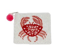 Dompet Mini Buah Lucu 3pcs Buatan Tangan Musim Panas Motif Leopard Berpayet Manik-Manik Rumbai dengan Ritsleting, Dompet Wanita Fashion Buatan Tangan