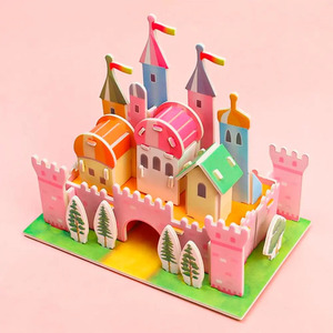Puzzle 3D Château de Princesse - Jeu de Construction pour Filles - Couleurs Assorties - Product Image 3