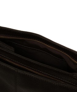 Sac fourre-tout en cuir véritable marron foncé pour femme, sac à bandoulière bicolore à trois compartiments, résistant à l'eau, sac à main de travail - Product Image 3