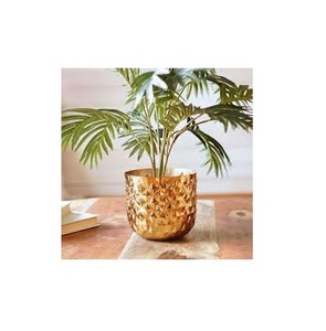 Design industriel Jardinière en or Pots de fleurs de taille personnalisée Prix de gros Pots et jardinières Poli brillant Très bonne qualité - Product Image 1