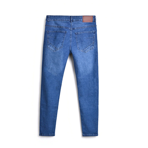 Jeans baggy droits en denim pour hommes de coupe ample personnalisés vente en gros de streetwear pour la saison de printemps hiver respirant lavable solide - Product Image 2