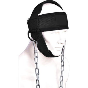 Arnés de Cuello Ajustable con Correa Acolchada y Cadena de Acero para Levantamiento de Pesas, Arnés de Cabeza para Ejercicios de Cuello, Equipo de Entrenamiento de Fuerza para Entrenamientos en Casa - Product Image 1