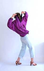 Veste coupe-vent vintage en peau de mouton, pull-over, tricotée, respirante, vêtements de sport - Product Image 3