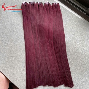2024 productos más vendidos, paquetes de cabello de trama de máquina recta de hueso en múltiples colores, extensiones de cabello suave y sedoso - Product Image 3
