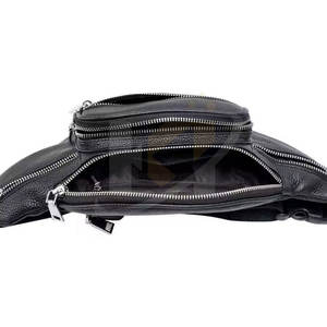 Utilisation en extérieur Nouveautés Sacs de taille imperméables en cuir Sacs de taille personnalisés à la mode Sacs de fitness - Product Image 3