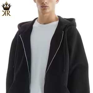 เสื้อฮู้ดดี้ผู้ชายแบบยูนิเซ็กซ์สำหรับฤดูหนาว ผ้าฝ้าย 100% แบบซิป ทรงปกติ พร้อมโลโก้แบบกำหนดเองและดีไซน์กันน้ำ - Product Image 5