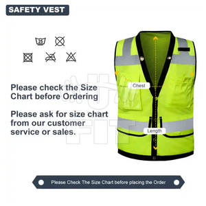 Vêtements de travail d'hiver haute visibilité pour hommes Gilet de sécurité Conception personnalisée Coton polyester respirant Service personnalisé OEM de haute qualité - Product Image 6
