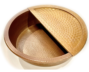 Cuenco de Pedicura de Cobre Duradero con Reposapiés, Martillado a Mano, Producto de Belleza y Cuidado Personal, Portátil, para Uso en Spa y Salón - Product Image 6