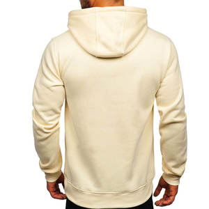 Coupe ample coton lourd pull à capuche personnalisé surdimensionné polaire sweats unisexe à capuche blanc Streetwear couleur unie - Product Image 2