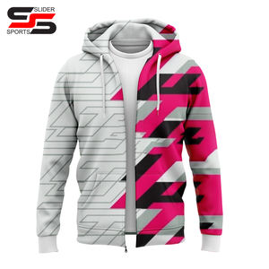 เสื้อสเวตเตอร์มีฮู้ดเสื้อฮู้ดและเสื้อสเวตเชิ้ตมีซิประบายอากาศออกแบบได้ตามต้องการ - Product Image 5