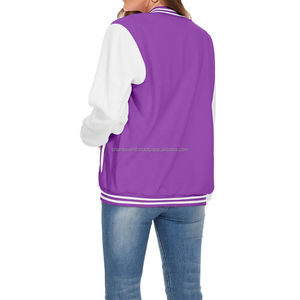 Chaqueta Letterman de Moda Primavera, Ropa de Invierno, Abrigo para Mujer, Chaqueta Varsity Personalizada para Dama, Chaqueta Varsity de Béisbol, Auténtica - Product Image 2