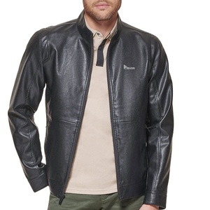 Casual <b>Men</b> Leather <b>Jacket</b> <b>Lightweight</b> Leather Stylish Outerwear Ideal <b>For</b> Daily Wear Riding And Street Fashion Style - Product Image 1