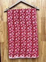 Tissu en coton imprimé floral rouge, fait main, écologique, séchage rapide, pour sacs, chemises, robes, travaux manuels, couture et décoration intérieure pour garçons
