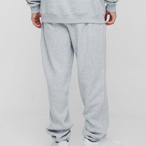 Pantalones Deportivos Unisex de Algodón Grueso, Estilo Casual, Color Sólido, Estampados, Pierna Ancha, Lavado Personalizado, Modelo 2026 - Product Image 5